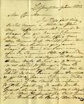 Lettre de Xavier Lacombe à Michael O'Sullivan, page 1
