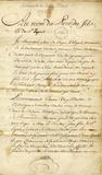 Testament olographe de M. de St-Ours, page 1