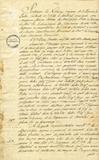 Accord entre M. de Montgolfier et Pierre Foretier relatif à une partie du fief Closse abandonnée au Séminaire de St-Sulpice, page 1