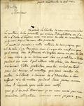 Lettre de Chars F. Bailly, page 1