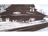 Ancienne gare de Saint-Anselme (Monk). Photographie d'archives de la gare de Saint-Anselme.