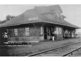 Ancienne gare de Saint-Anselme (Monk). Photographie d'archives