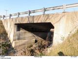 Pont du ruisseau Saint-Jean. Vue latérale (profil aval ouest)