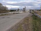 Pont du ruisseau Bellechasse. Vue avant avec son remplai