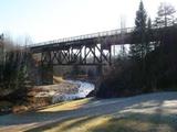 Pont ferroviaire de la rivière du Pin (Monk). Profil aval nord.