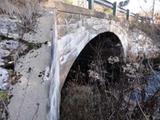 Pont du ruisseau du Cimetière. Vue latérale ouest