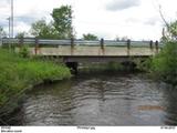 Pont de la rivière des Orignaux. Vue latérale, élévation ouest