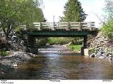 Pont de la rivière Pyke. Profil aval est