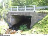 Pont du ruisseau à Georges-à-Ti-Paul. Vue latérale nord, profil aval