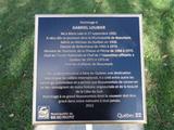 Plaque de Gabriel Loubier. Vue de détail