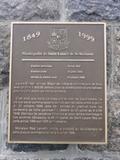 Plaque du 150e anniversaire de Saint-Lazare-de-Bellechasse (1999). Vue de détail