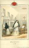 Costumes des communautés religieuses de femmes en Canada, planche de l'album intitulée Hôtel-Dieu (Québec)