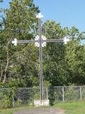 Croix simple du cimetière. Vue avant