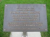 Plaque de Claude Pierre Pécaudy