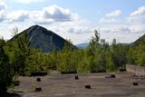 Mine Flintkote. Vue de détail des vestiges de l'usine