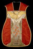 Chasuble. Vue frontale (devant)