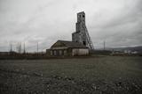 Mine Johnson. Vue générale Chevalement et hangar