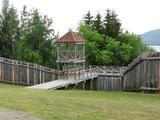 Palissade. Tour du fort – Côté nord-est