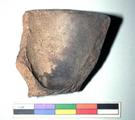 Collection d'objets du site archéologique Cartier-Roberval. Fragment de creuset