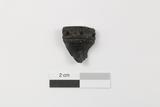 Fragment de fourneau de pipe à tuyau amovible de type vasiforme commun. Face externe