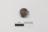 Fragment de fourneau de pipe à tuyau amovible. Face externe