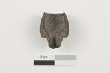 Fragment de fourneau de pipe à tuyau amovible. Face interne