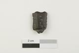 Fragment de fourneau de pipe à tuyau amovible. Face externe