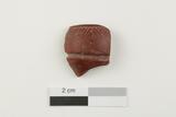 Fragment de fourneau de pipe à tuyau amovible. Face externe