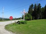 Croix de chemin à l'intersection Gosford et Grande-Ligne