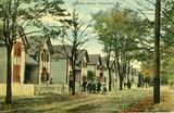 Quartier de la compagnie Montreal Cotton. Cottages de la rue Maden situés entre Dufferin et le boulevard du Hâvre (vers la première moitié du 20e siècle).
