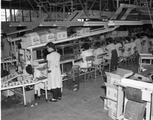 Complexe industriel de la Canadian Schenley. Vue intérieure (1959).