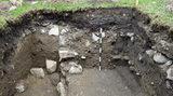 Site archéologique de Fort-Lorette. Vue de détail