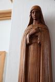 Statue religieuse (Vierge Marie). Vue de détail