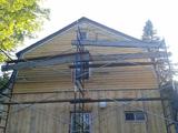 Maison Gourde. Vue latérale en restauration en 2017