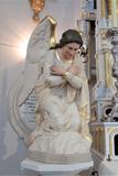 Statue religieuse (Ange adorateur). Vue générale