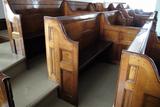 Banc d'église. Vue générale