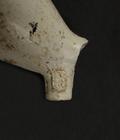 Fourneau de pipe. Détail marque, côté gauche du talon