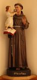 Statue religieuse (Saint Antoine de Padoue). Vue générale