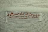 Chasuble. Vue de l'inscription