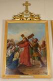 Station de chemin de croix (Jésus tombe pour la deuxième fois). Vue générale