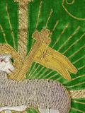 Chasuble. Vue de l'inscription