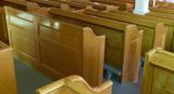 Banc d'église. Vue générale