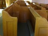 Banc d'église. Vue latérale