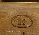 Banc d'église. Vue de détail