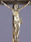 Crucifix d'autel. Vue de détail