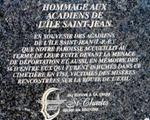 Plaque hommage aux Acadiens de l'Île Saint-Jean