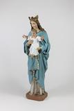 Statue religieuse (Vierge à l'Enfant). Vue générale