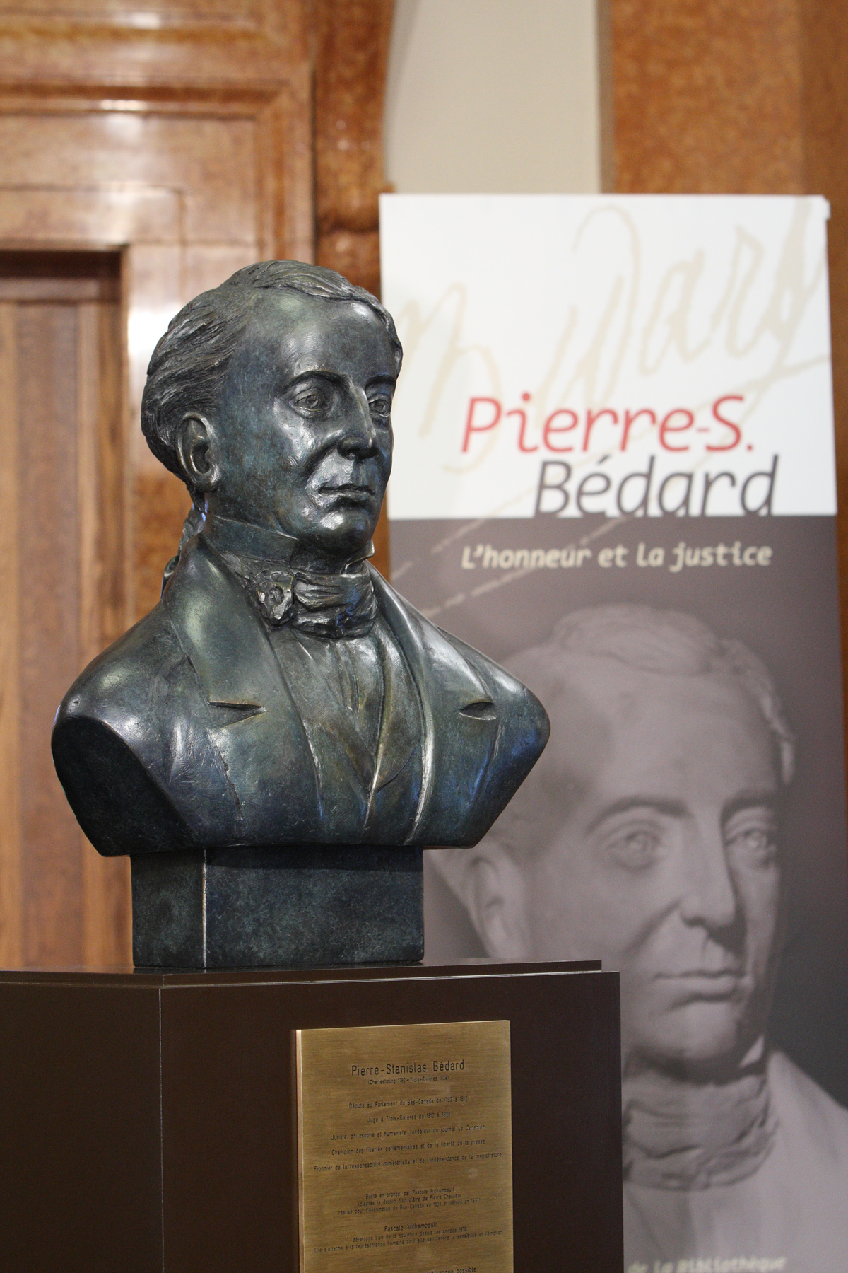 Buste de Pierre-Stanislas Bédard - Répertoire du patrimoine