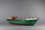 Maquette de caboteur (Amanda Transport). Vue latérale, avant