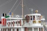 Maquette de navire de croisière (Tadoussac). Vue de détail